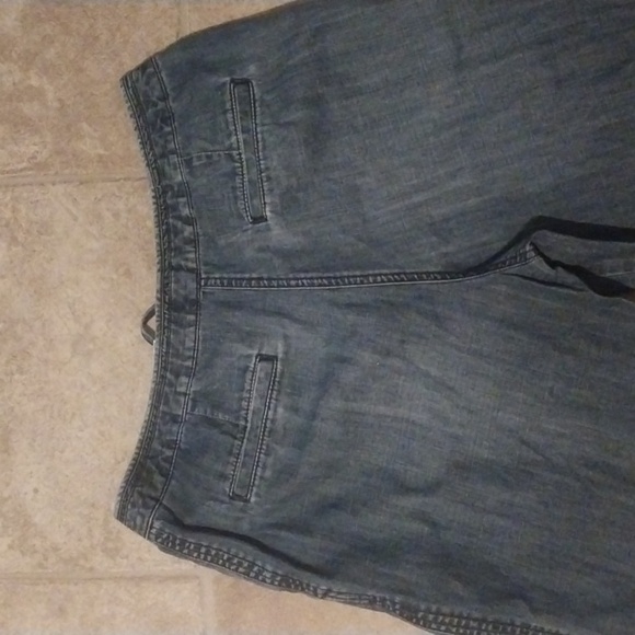 Talbots Beachy Crop Drawstring Wide Leg Jeans Size 8 - Picture 7 of 9